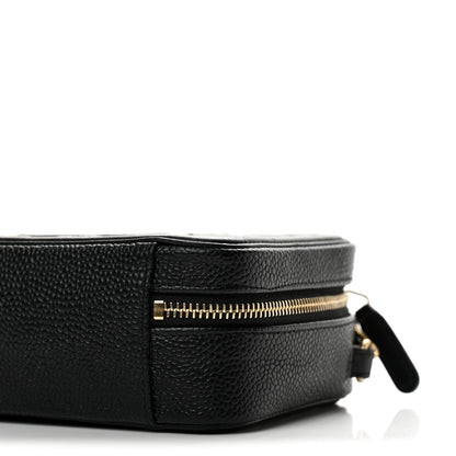 Chanel Caviar Quilted CC Filigree Vanity Clutch With Chain Black 10 of 12
