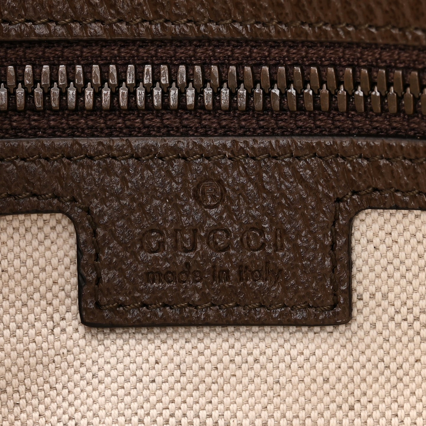 Soft GG Supreme Monogram Medium Ophidia Belt Bag Dark Brown