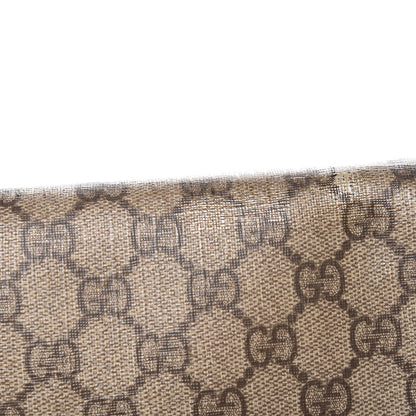 Gucci GG Supreme Monogram Selleria Calfskin Small Flap Messenger Bag Beige Ebony Cocoa Dark Chocolate 15 of 17