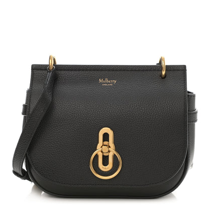 Mulberry Small Classic Grain Calfskin Small Amberley Satchel Black 1 of 10