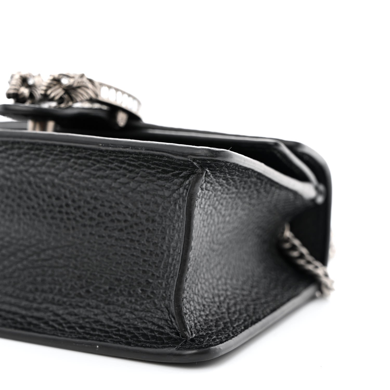 Gucci Dollar Calfskin Crystal Mini Dionysus Top Handle Bag Black Crystal 10 of 10