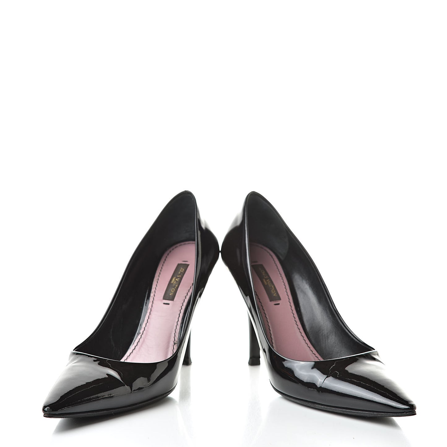Patent Calfskin Pumps 37 Black