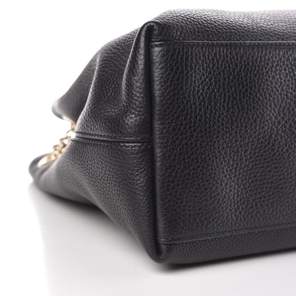 Gucci Pebbled Calfskin Medium Soho Chain Shoulder Bag Black 9 of 10