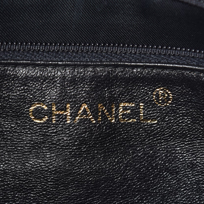 Chanel Lambskin Chevron Quilted Tassel Camera Case Black 6 of 16
