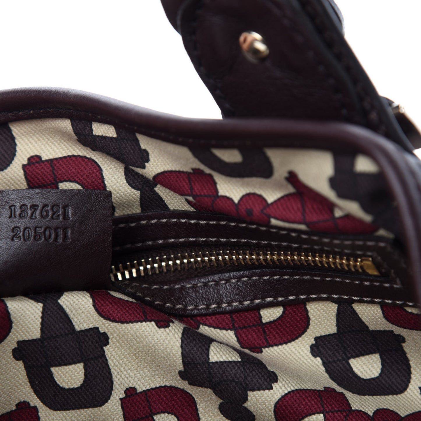 Guccissima Medium Pelham Shoulder Bag Dark Brown