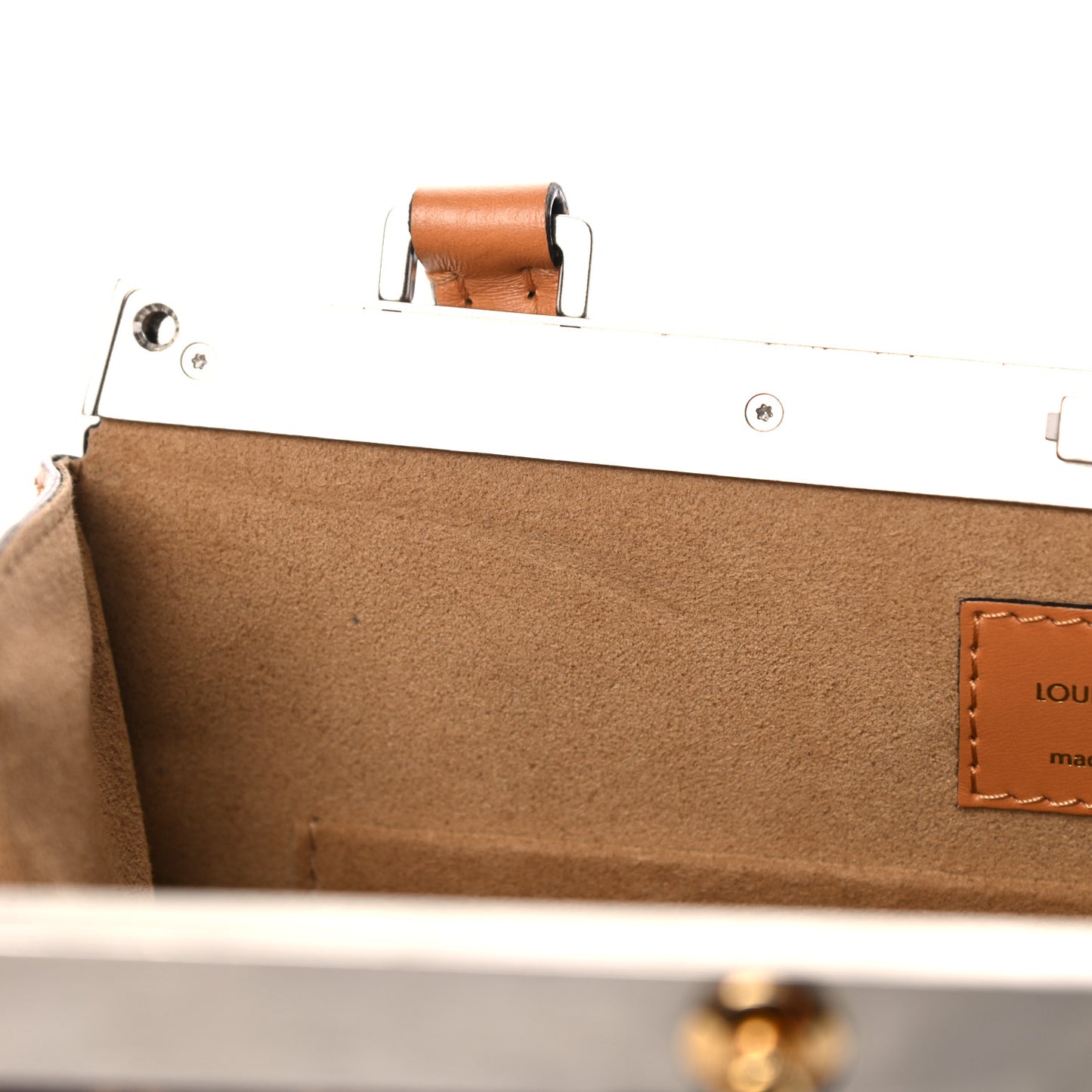 Calfskin Transformed Monogram Time Trunk Crown Frame Bag