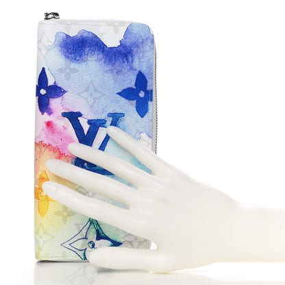Louis Vuitton Monogram Watercolor Vertical Zippy Wallet 2 of 11