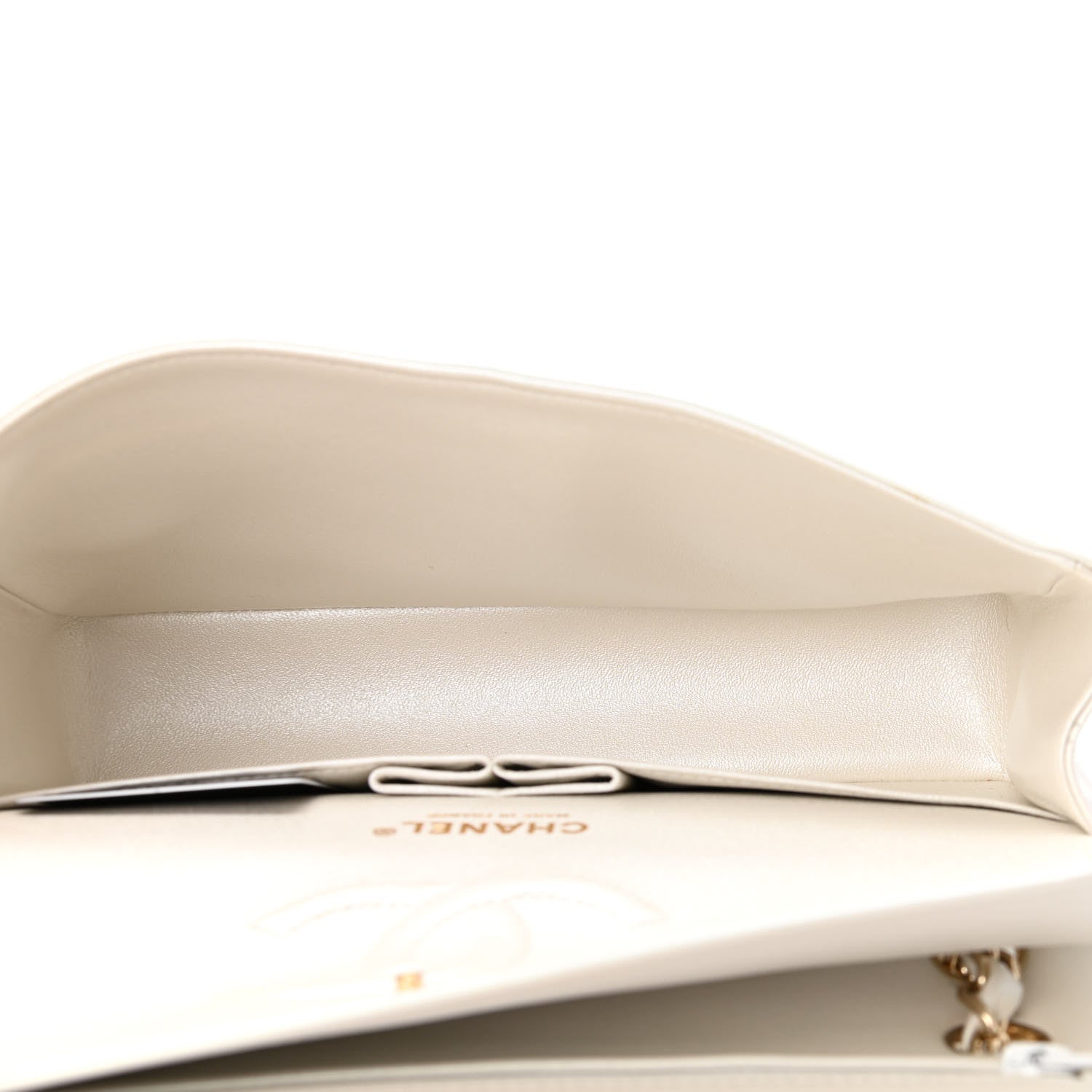 Chanel Iridescent Calfskin Quilted Medium Double Flap White 5 of 11