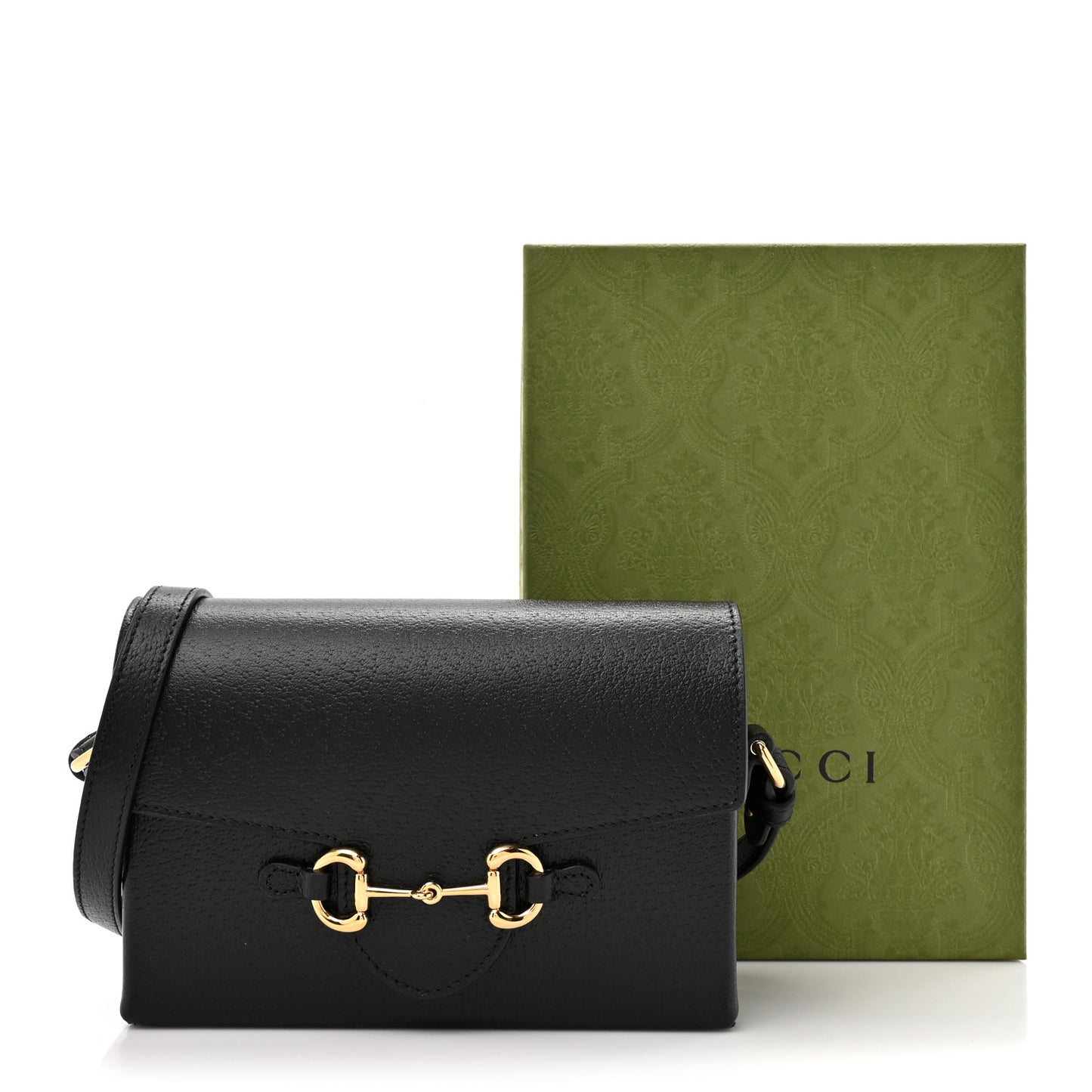 Calfskin Horsebit 1955 Shoulder Bag Black