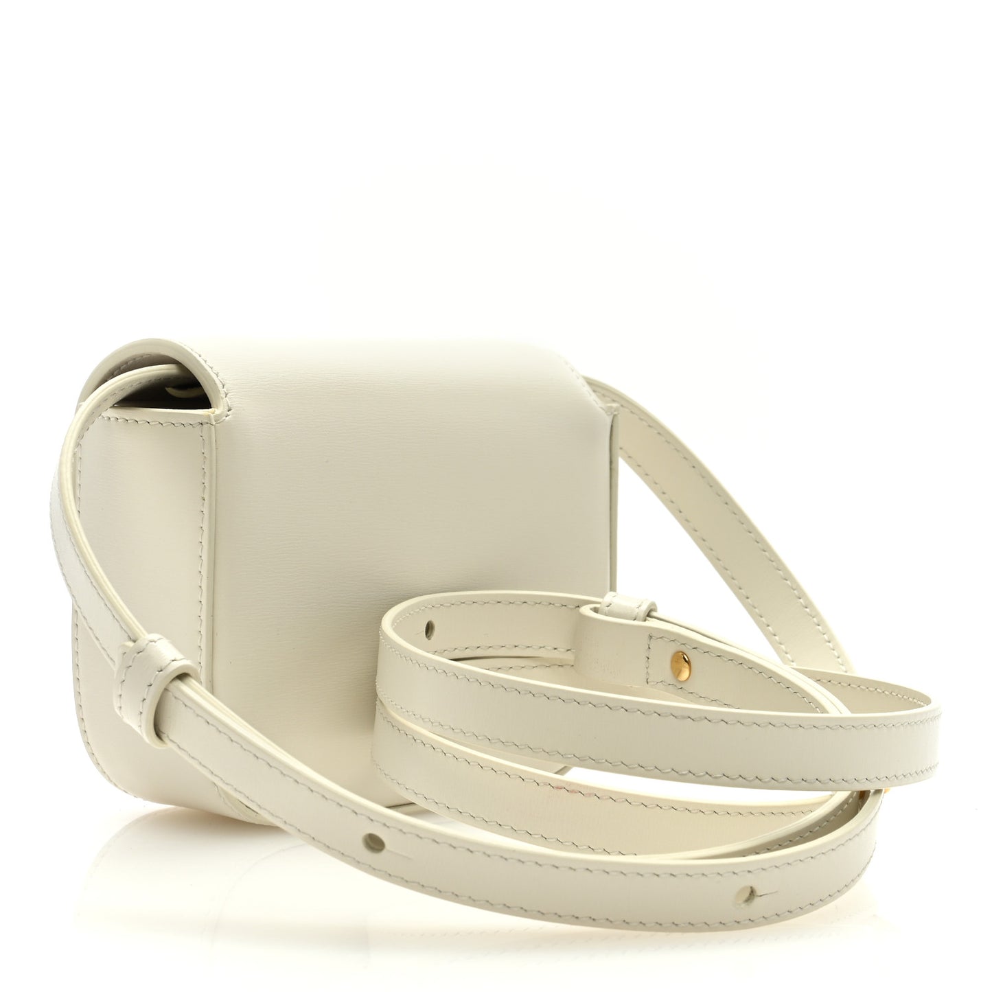 Shiny Calfskin Mini Triomphe White