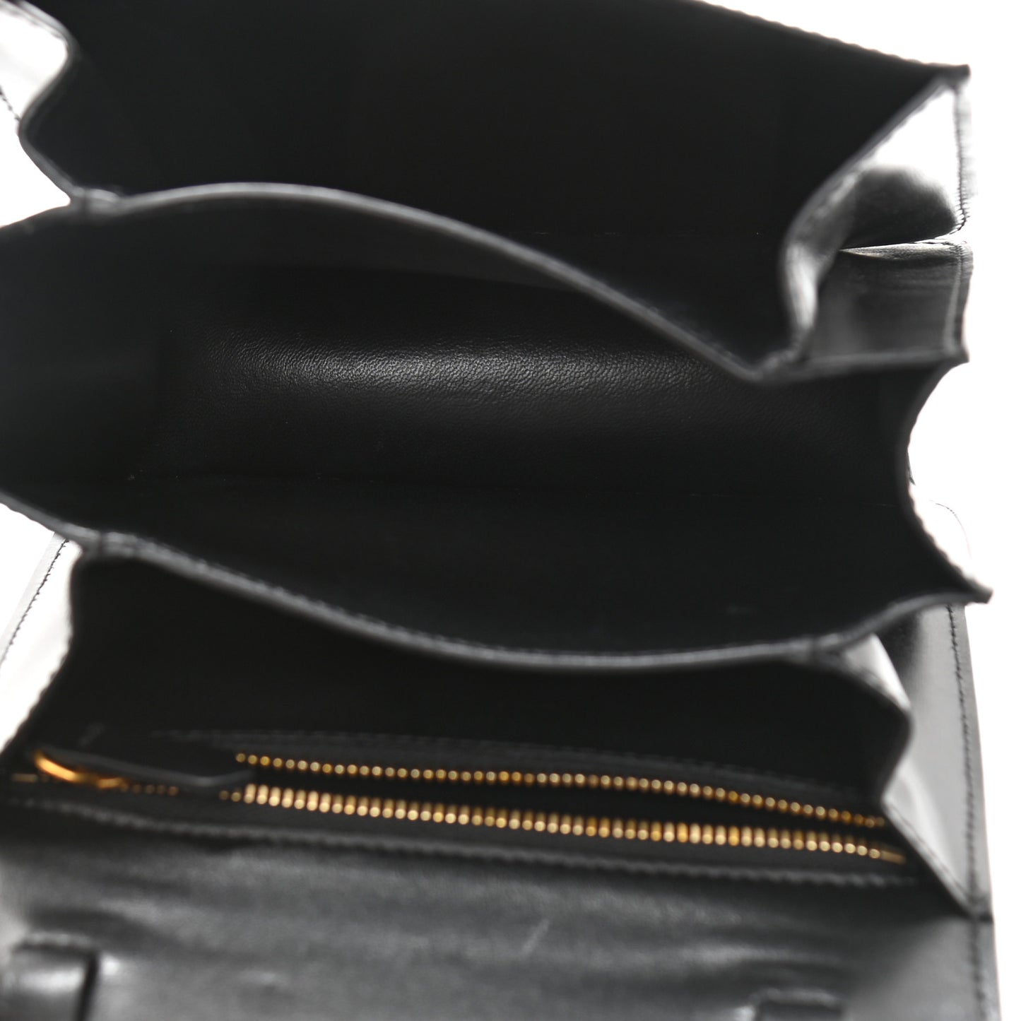 Box Calfskin Small Classic Box Flap Bag Black