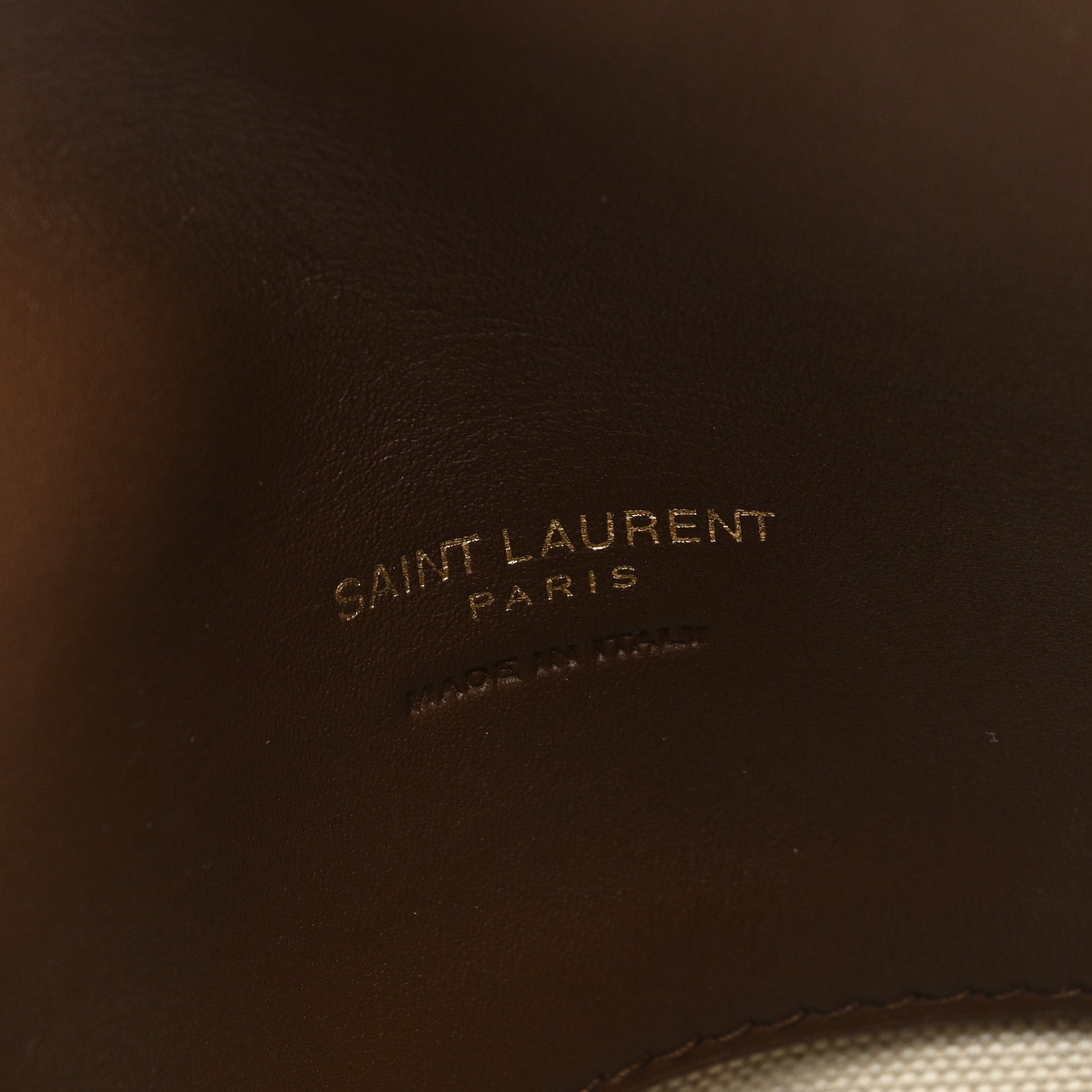 Saint Laurent Shearling Quilted Monogram Loulou Puffer Pouch Clutch Natural Beige Brick 8 of 11