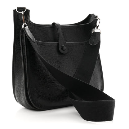Hermes Taurillon Clemence Evelyne II PM Black 3 of 10