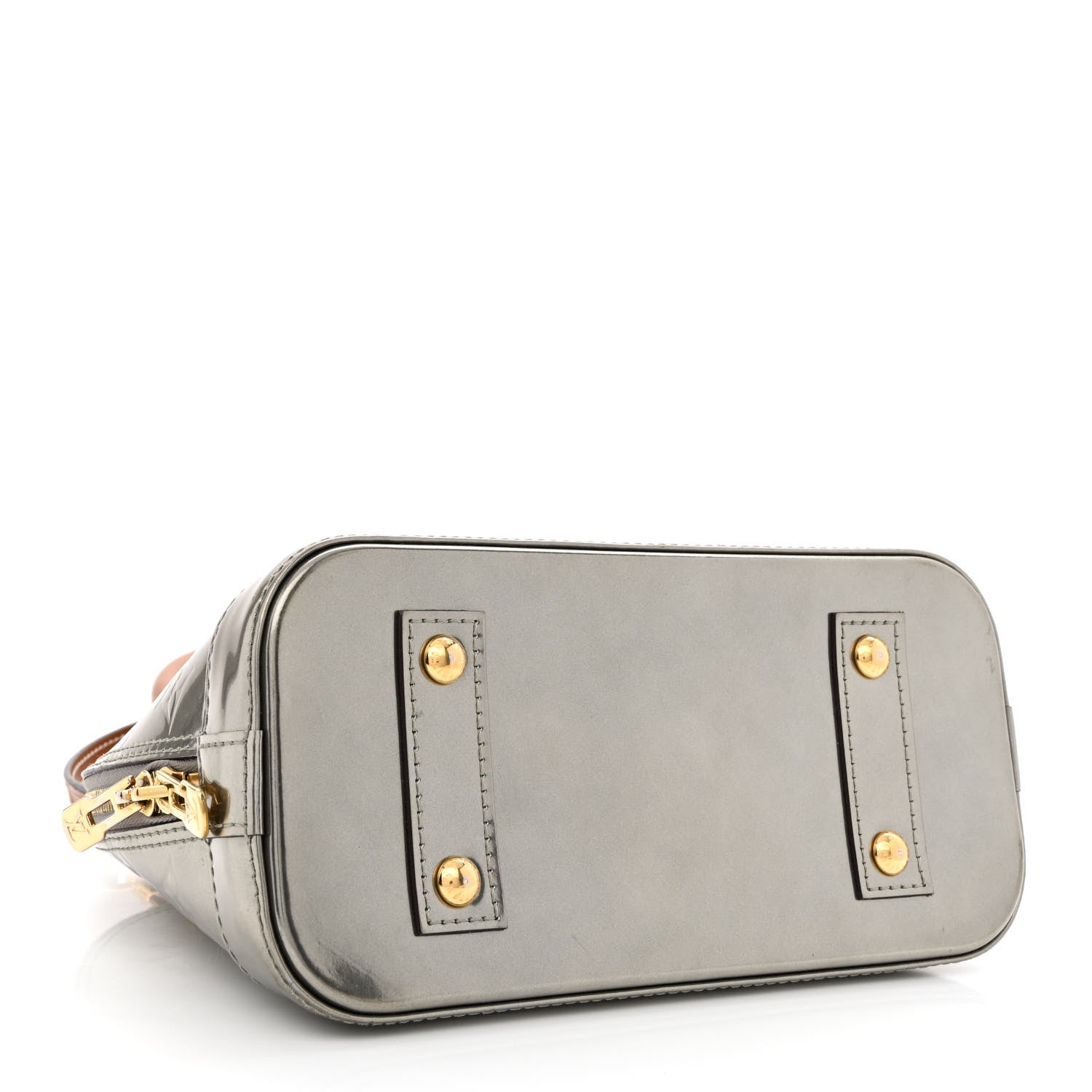 Louis Vuitton Vernis Alma BB Gris Metal 4 of 12
