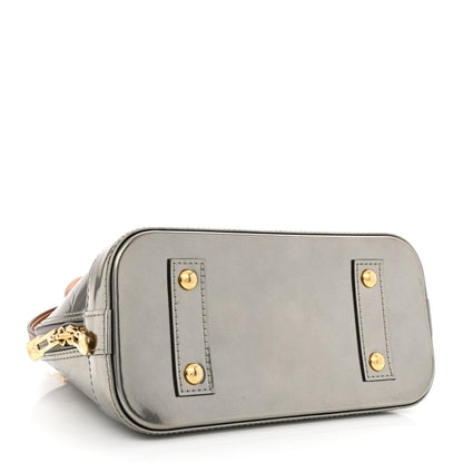 Louis Vuitton Vernis Alma BB Gris Metal 4 of 12