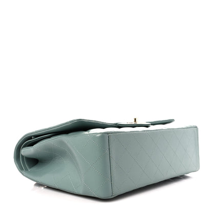 Chanel Caviar Quilted Maxi Double Flap Light Blue 4 of 11