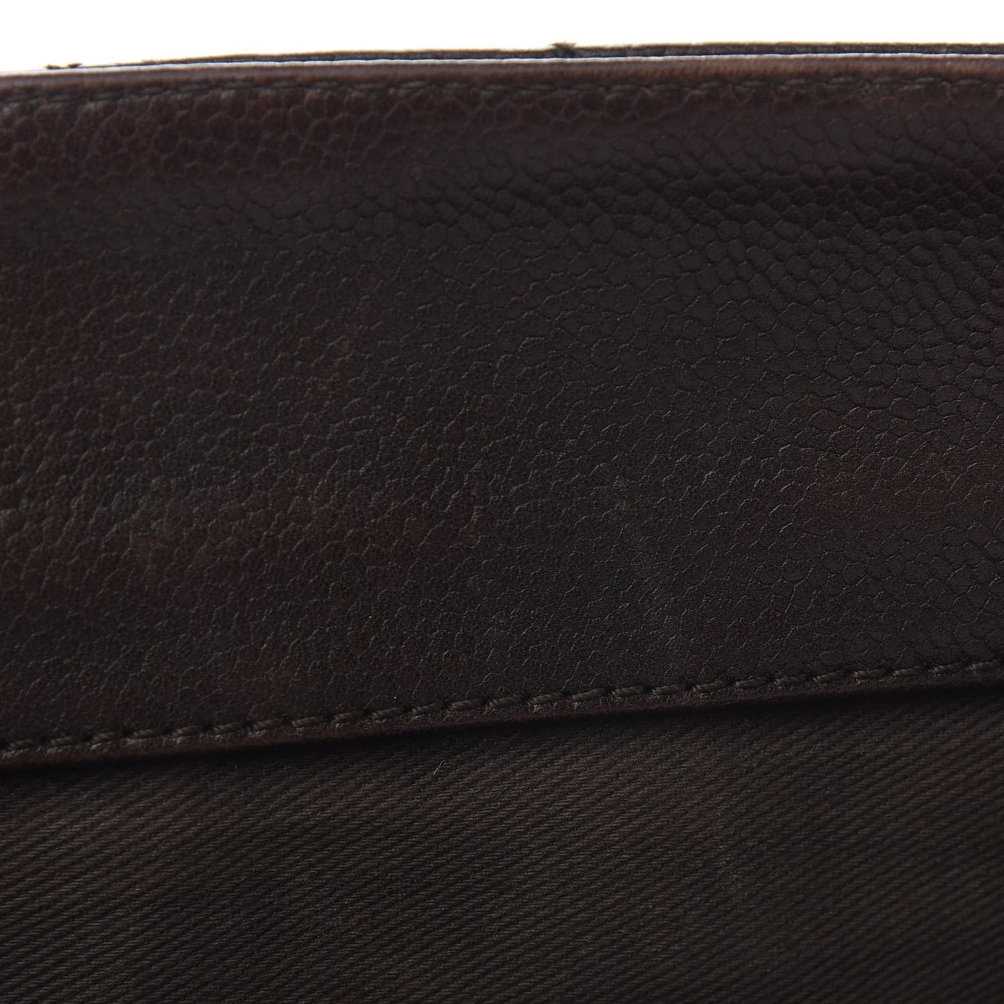 Caviar Quilted Grand Shopping Tote GST Dark Brown