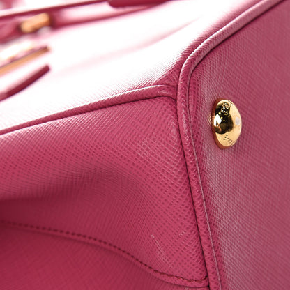 Prada Saffiano Lux Small Galleria Double Zip Tote Fuxia 10 of 14