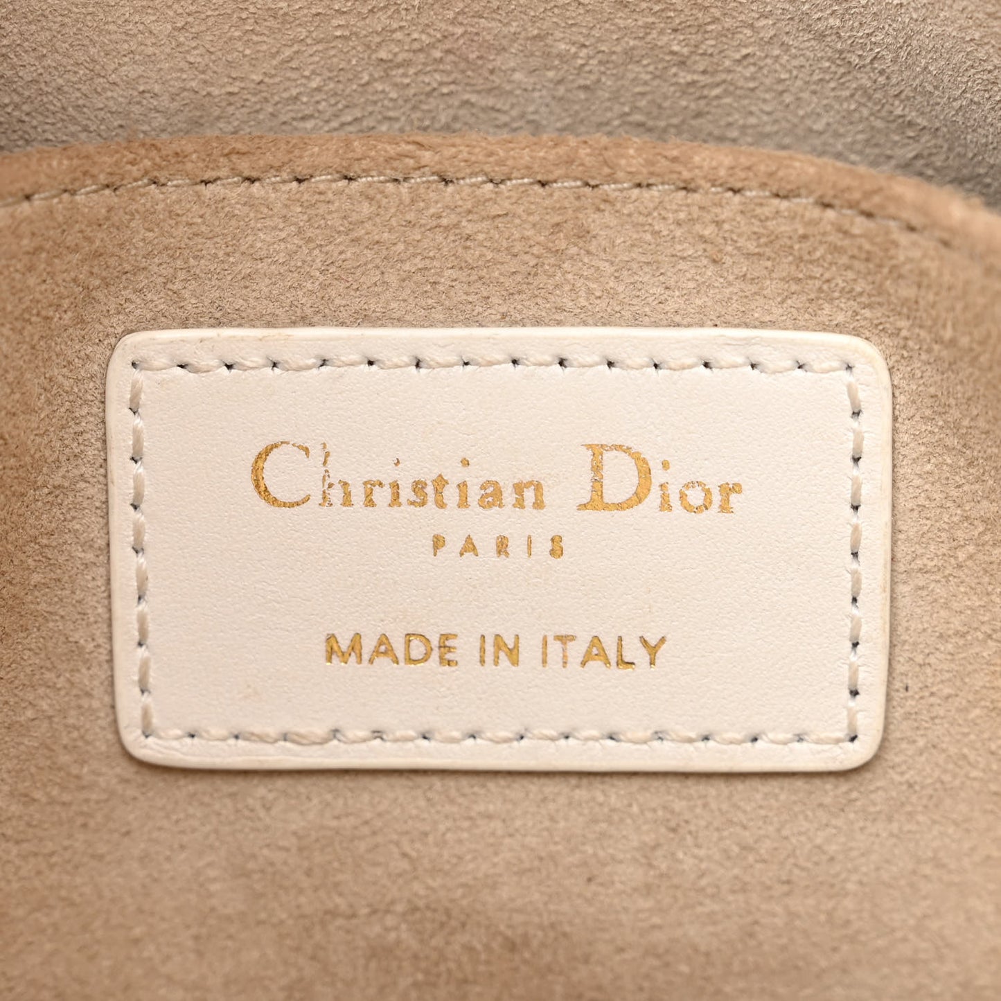 Lambskin Cannage Medium Dior Vibe Hobo Bag Beige