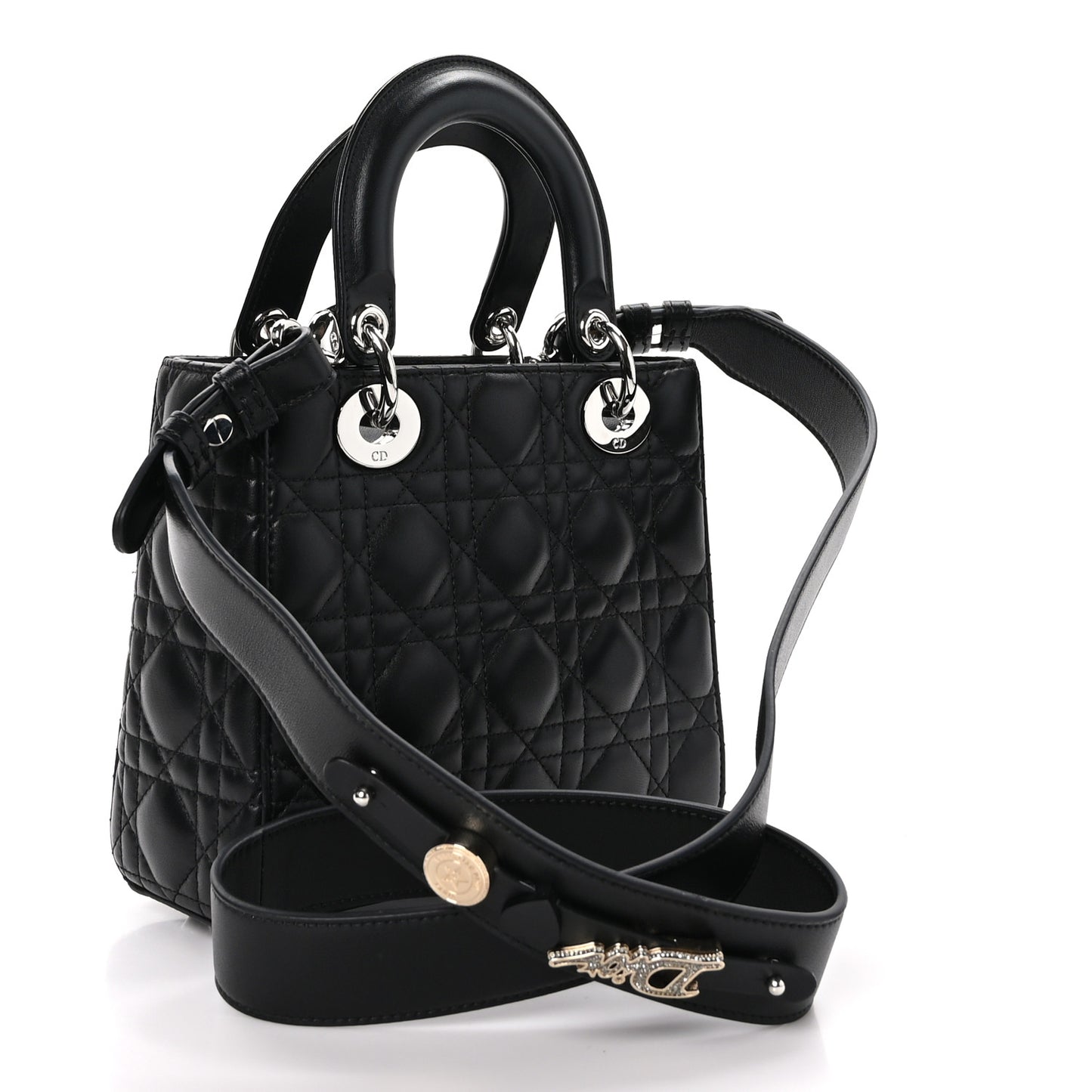Lambskin Cannage Small My ABCDior Lady Dior Black
