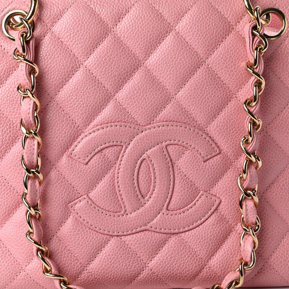 Chanel Caviar Quilted Petit Timeless Shopping Tote PTT Pink 10 of 11