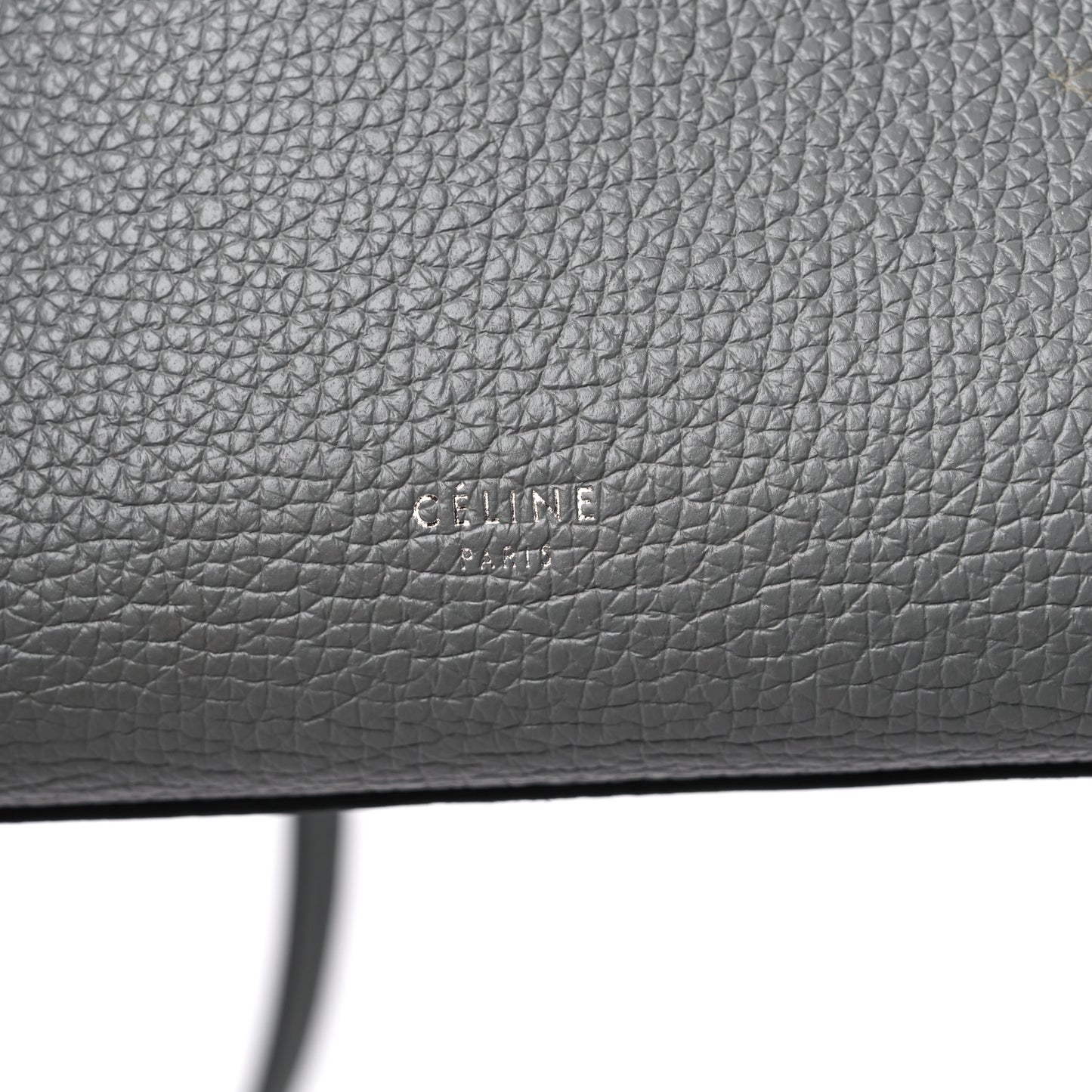 Supple Calfskin Long Strap Small Big Bag Zinc