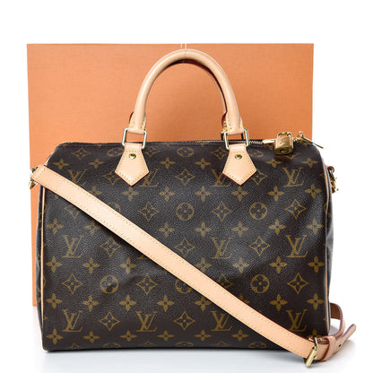 Louis Vuitton Monogram Speedy Bandouliere 30 10 of 10
