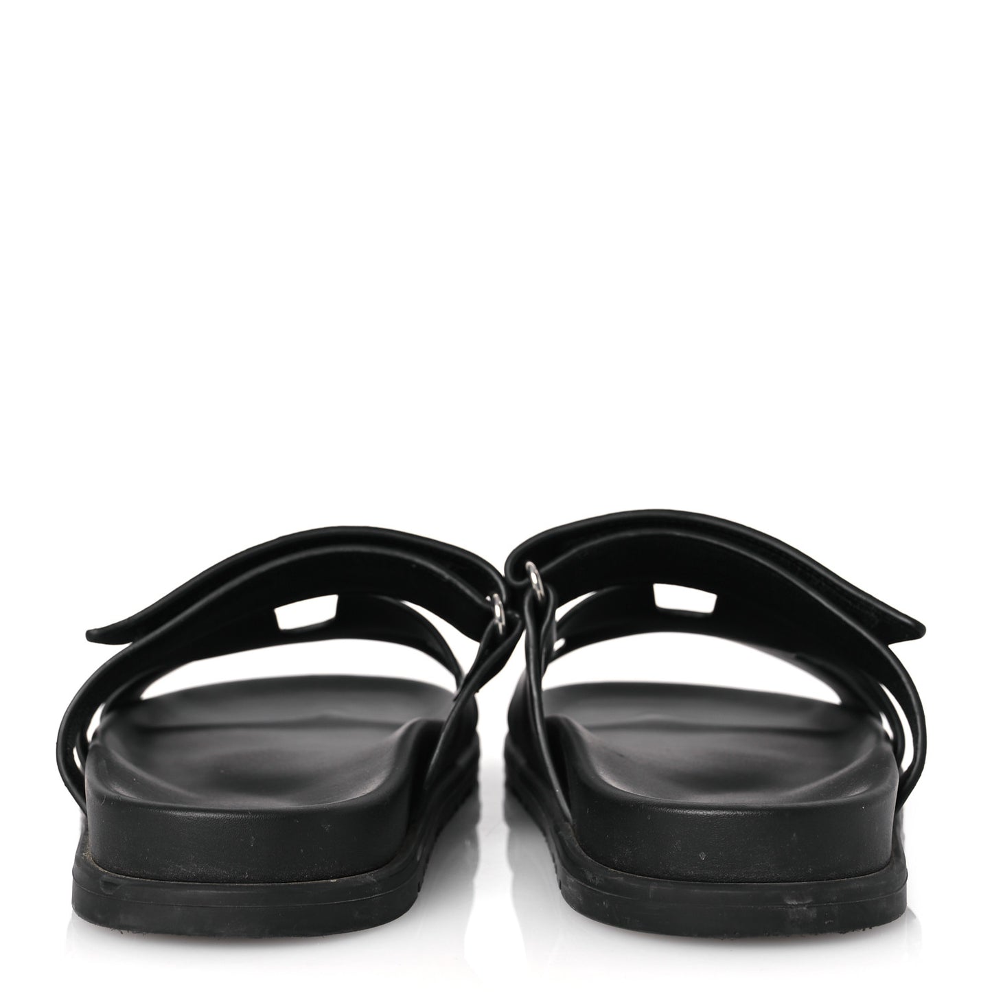 Calfskin Womens Chypre Sandals 39.5 Black