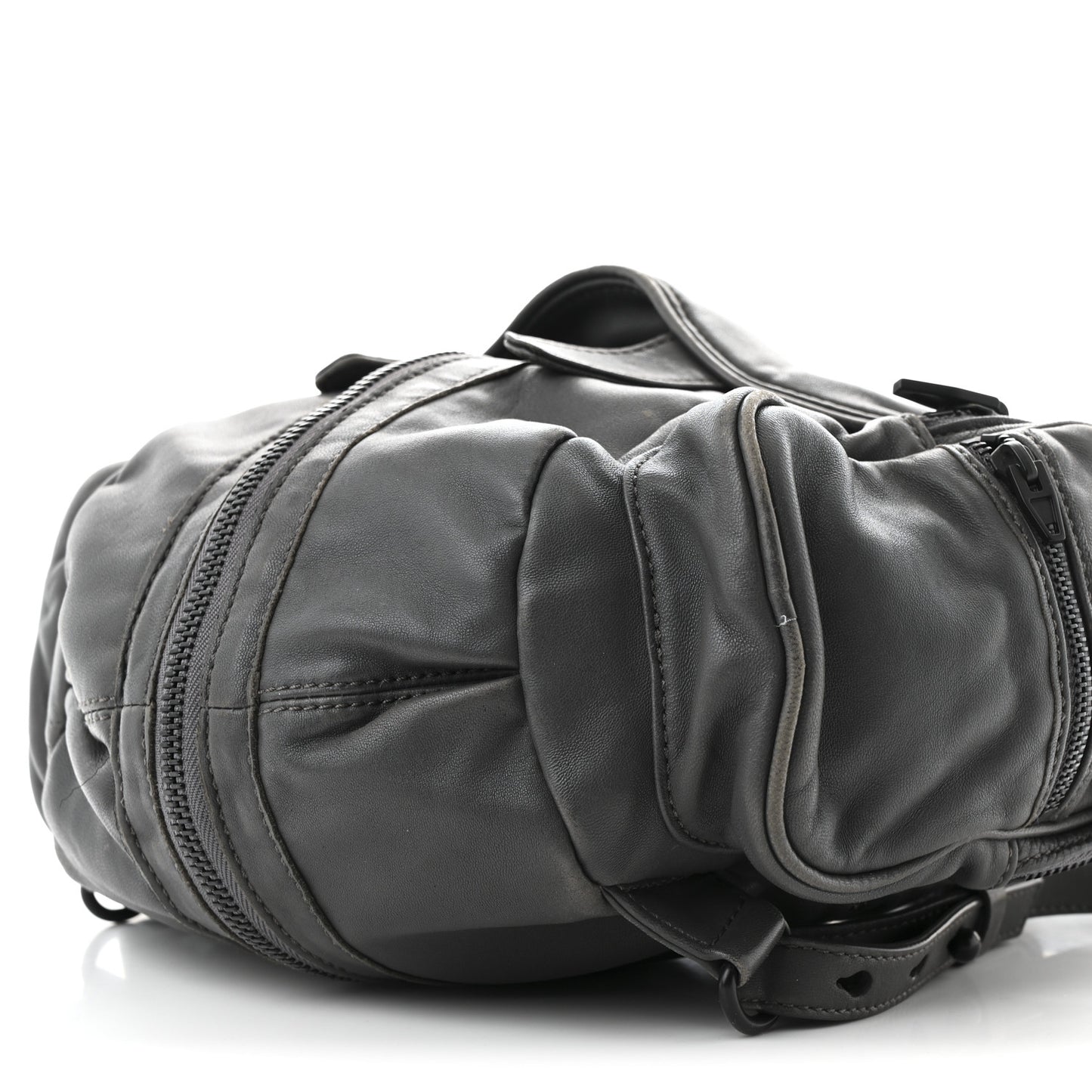 Lambskin Backpack Bag Grey