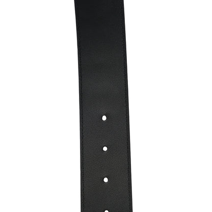 Gucci Moon Calfskin Pearl Double G 40mm Belt 80 32 Black Cream 9 of 10