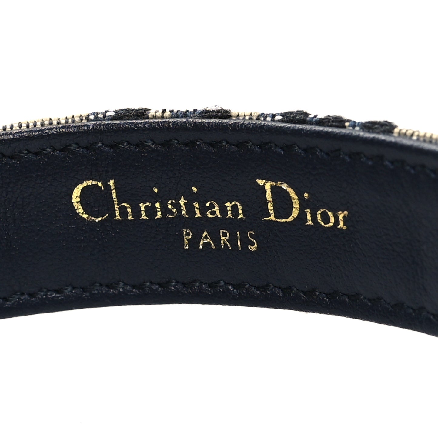 Jacquard Oblique 20mm Saddle Belt 80 32 Blue