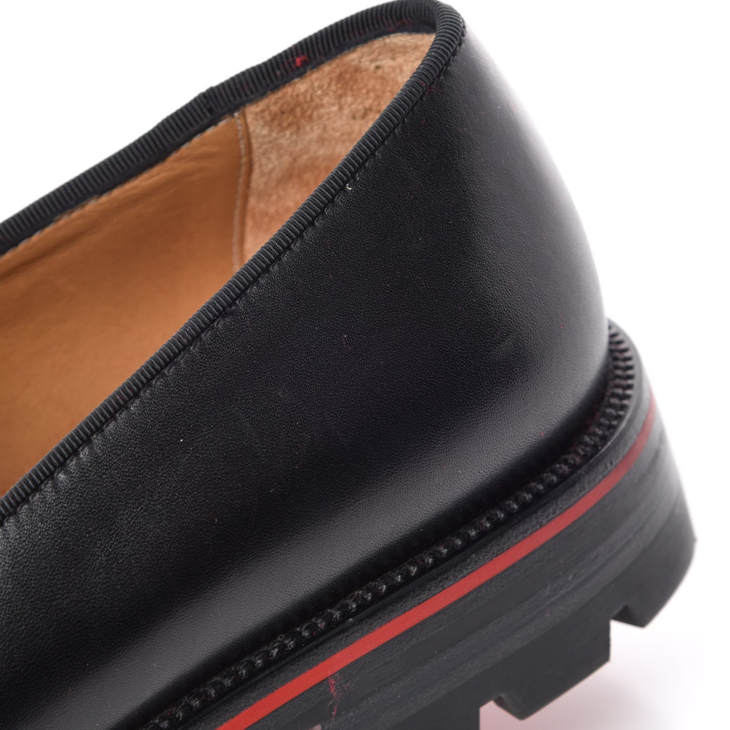 Calfskin Mens Luglion Flats 41 Black