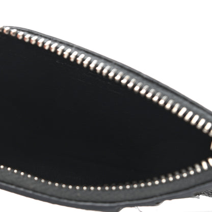 Saint Laurent Grained Calfskin 5 Fragments Zip Pouch Card Holder Dark Smog 5 of 7