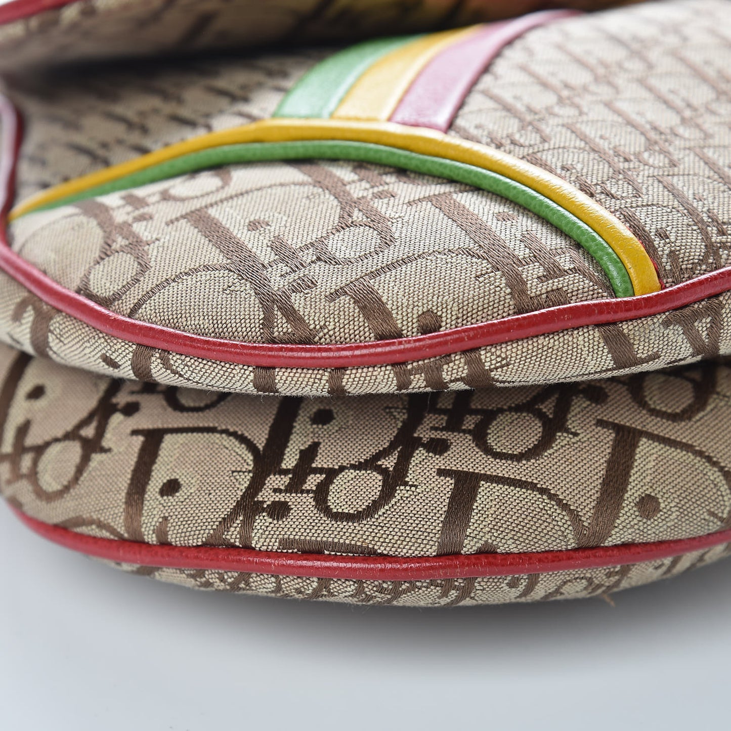 Monogram Rasta Saddle Bag Beige