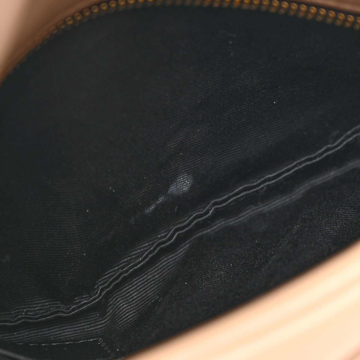 Saint Laurent Lambskin Quilted Toy Loulou Puffer Monogram Chain Satchel Dark Beige 13 of 19