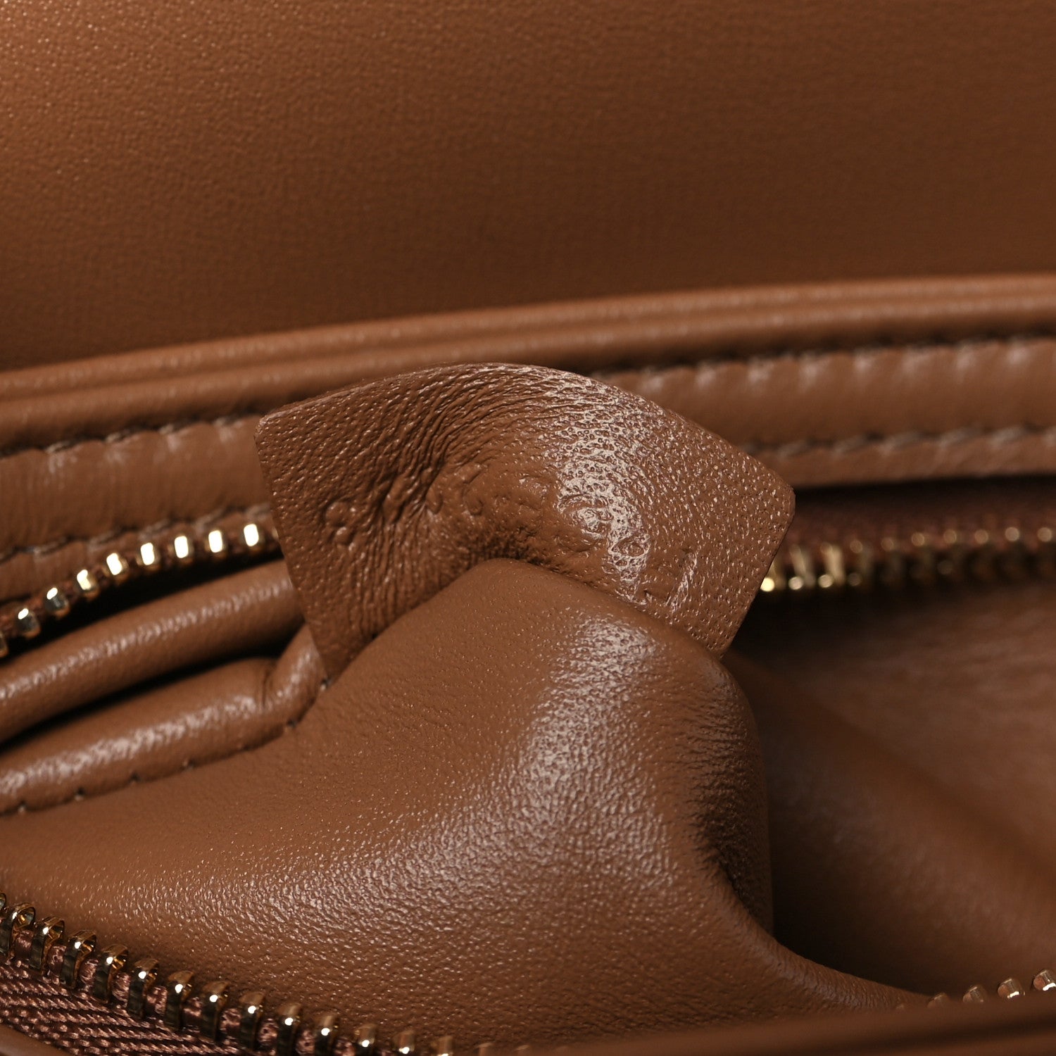 Celine Shiny Calfskin Teen Triomphe Bronze 7 of 9