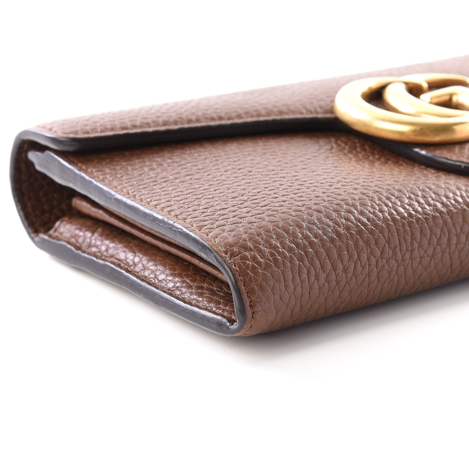 Gucci Cellarius Calfskin GG Marmont Continental Wallet Nut Brown 5 of 8
