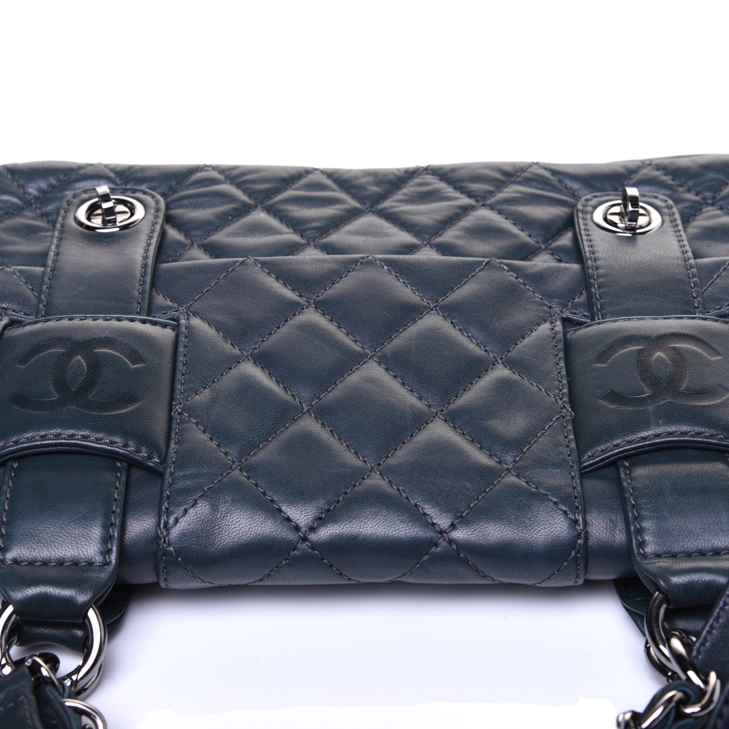 Chanel Lambskin Quilted Small Messenger Bag Dark Green 12 of 13