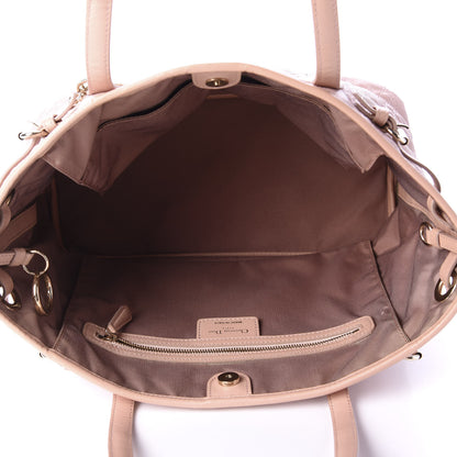 Christian Dior Coated Canvas Cannage Medium Panarea Tote Rosato 5 of 10