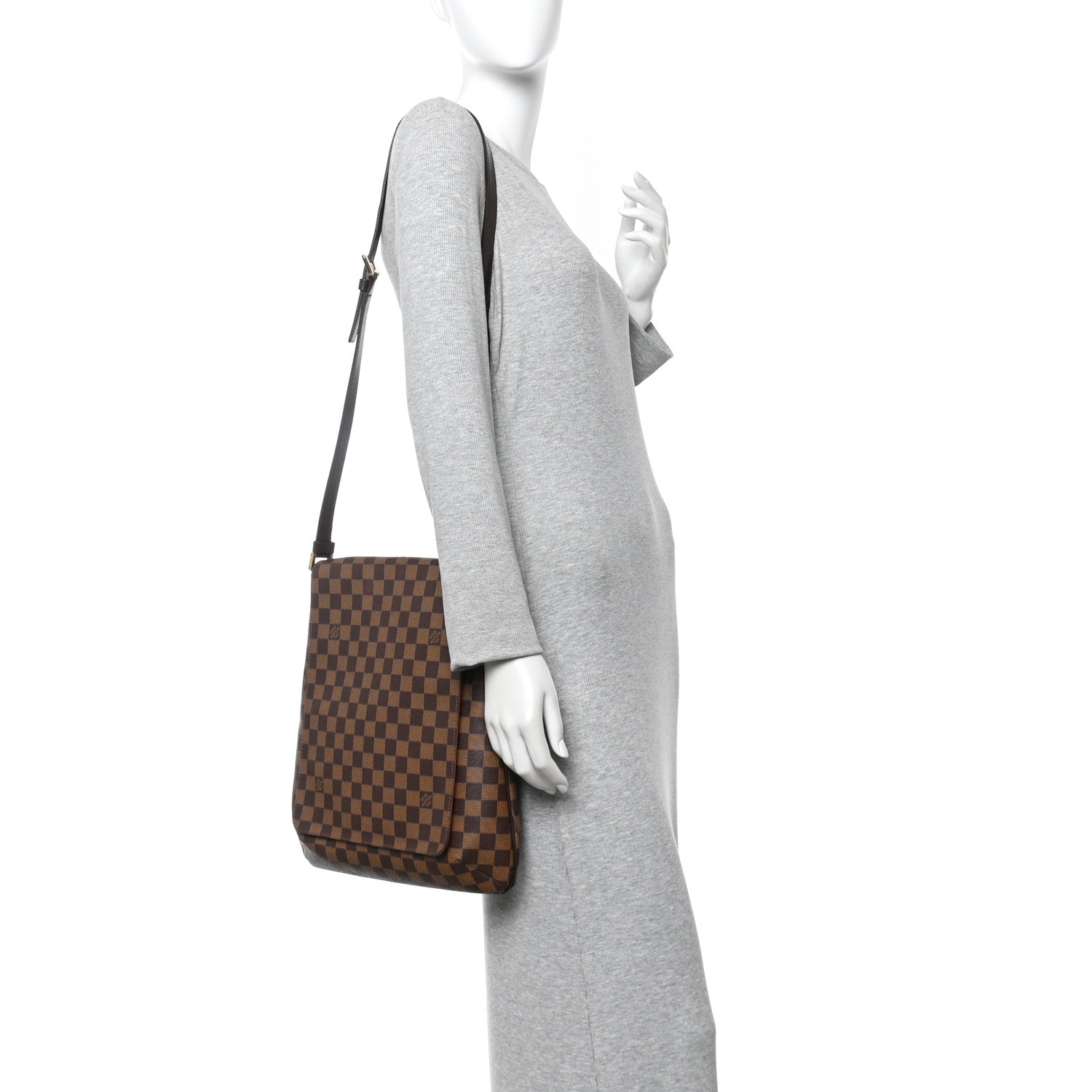 Louis Vuitton Damier Ebene Musette GM 2 of 10