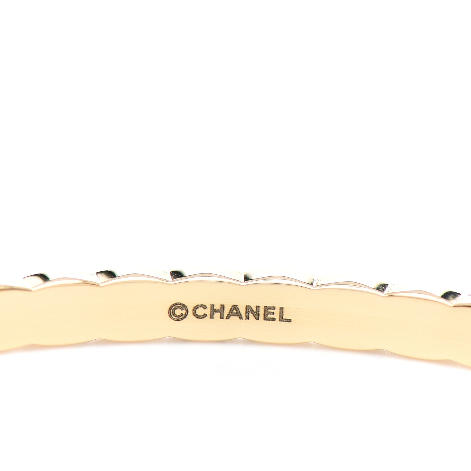 Chanel 18K Yellow Gold Coco Crush Cuff Bracelet S 3 of 5
