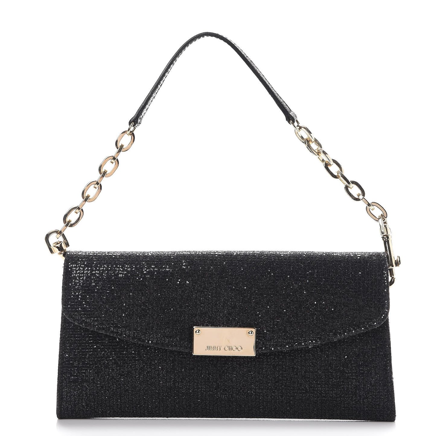 Glitter Riane Clutch Bag Black