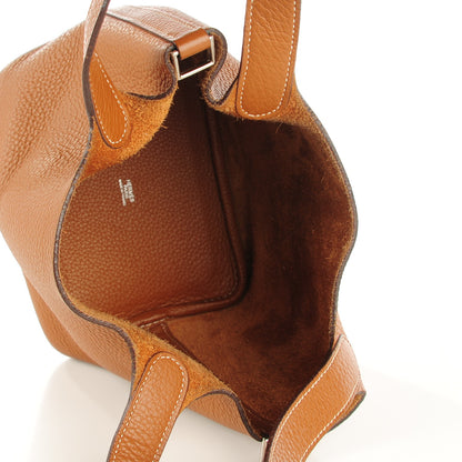 Hermes Taurillon Clemence Picotin 18 PM Gold 4 of 7