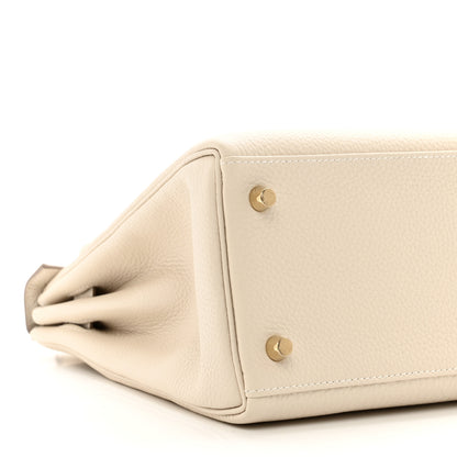 Hermes Togo Kelly Retourne 28 Craie 9 of 11