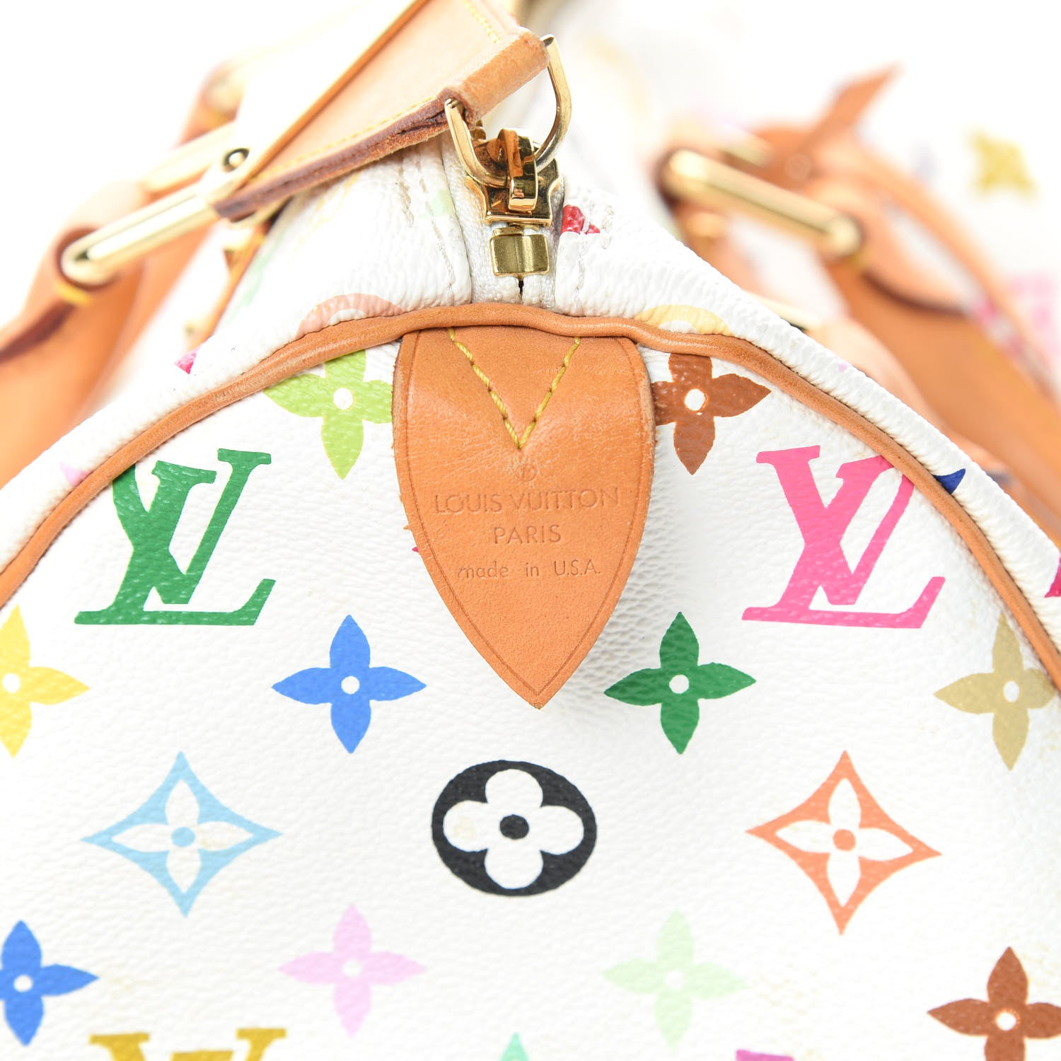 Louis Vuitton Monogram Multicolor Speedy 30 White 6 of 14