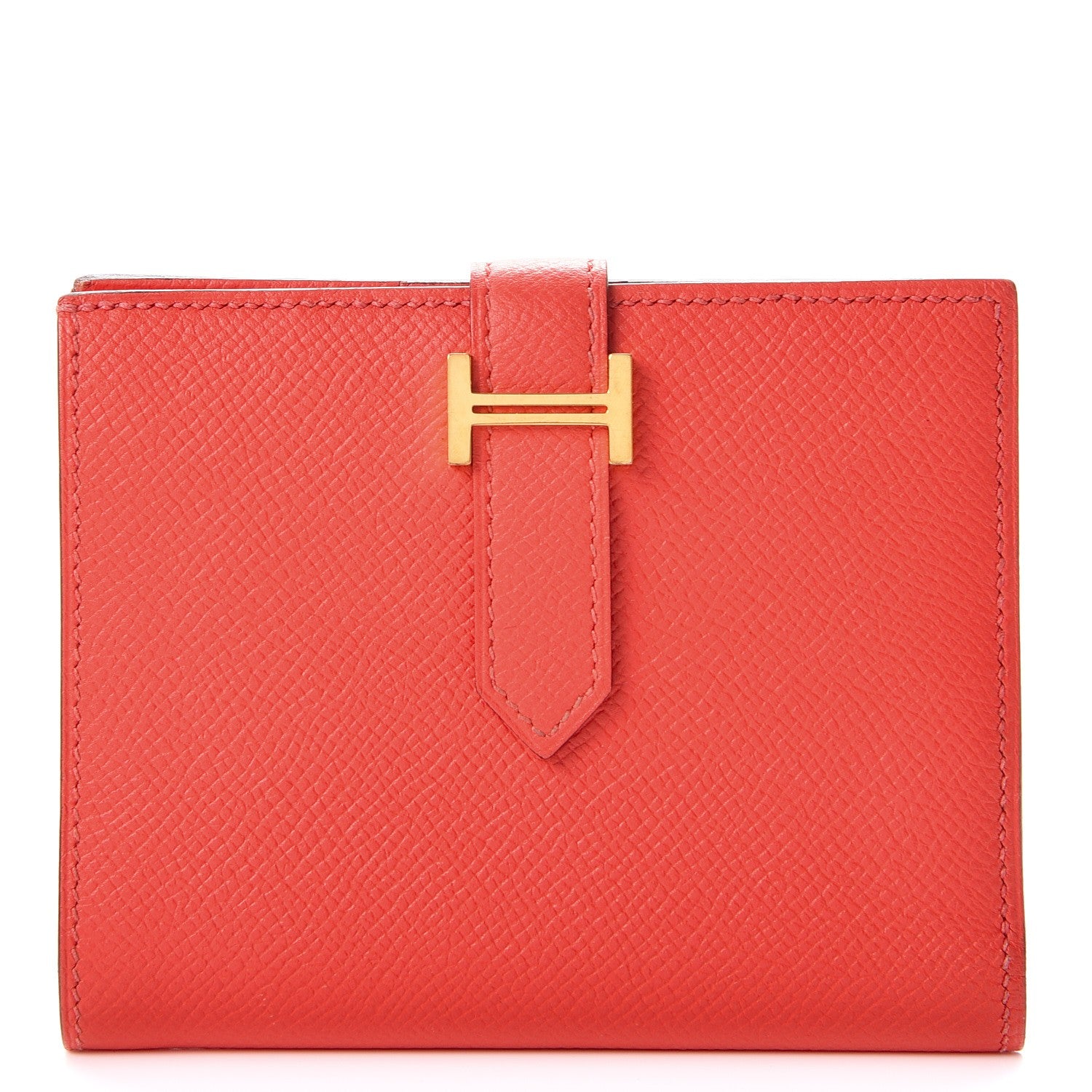 Hermes Epsom Bearn Compact Wallet Rose Jaipur 1 of 8