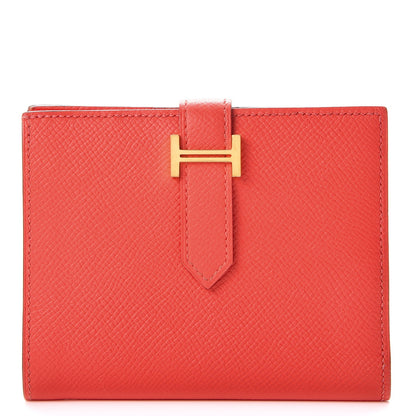 Hermes Epsom Bearn Compact Wallet Rose Jaipur 1 of 8