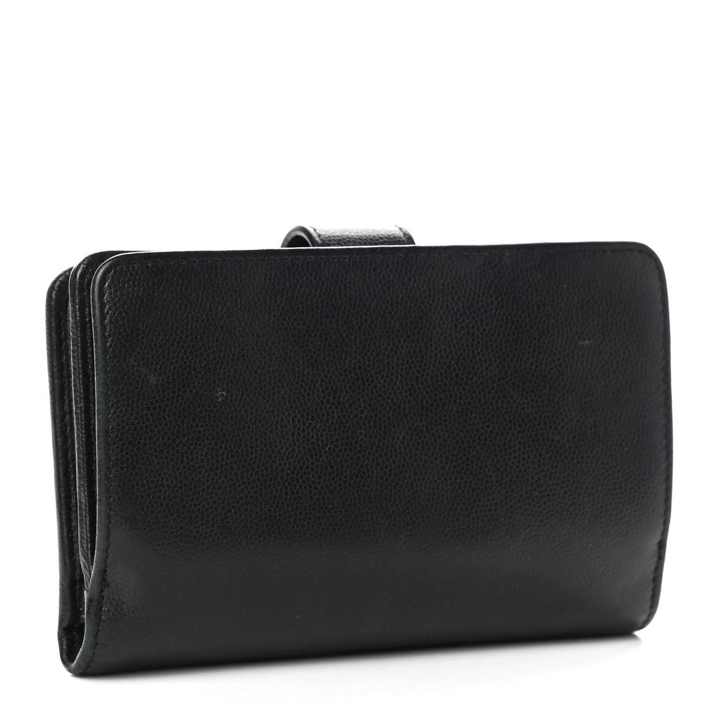 Caviar CC Zipped Pocket Wallet Black