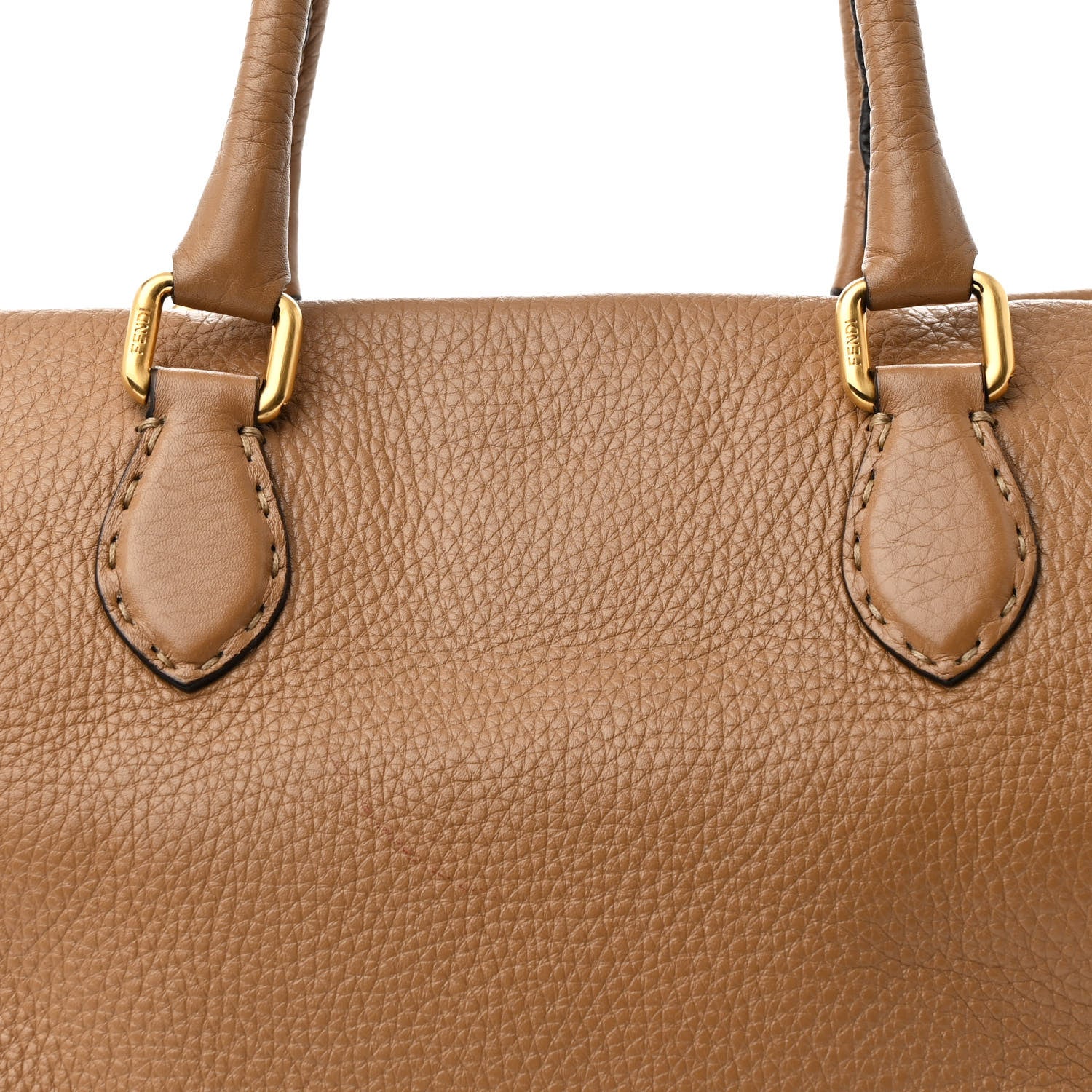 Fendi Calfskin Romano Selleria Firenze Frame Bag Saddler Red 10 of 13