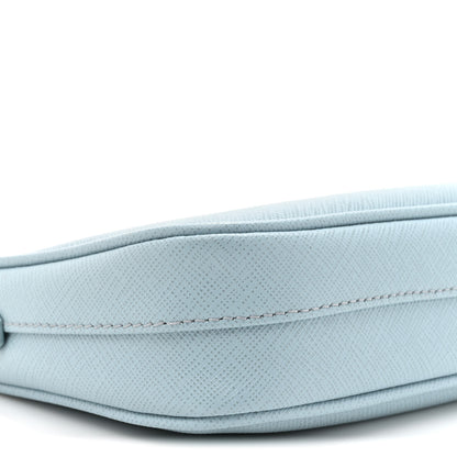 Prada Saffiano Lux Re-Edition 2005 Mini Shoulder Bag Celeste 9 of 9